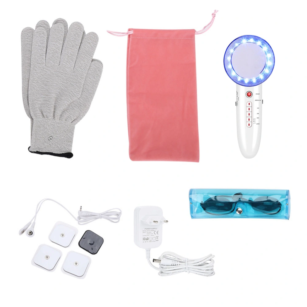 6 In 1 EMS LED Galvanic Ion Face Beauty Machine Ultrasonic Body Slimming Anti Cellulite (EU)