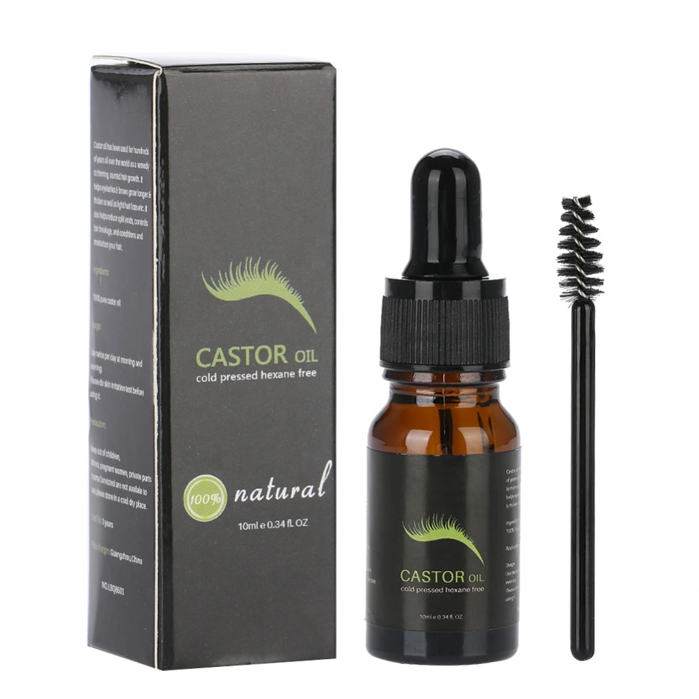 10ml New Castor Oil Natural Eyelash Growth Eyelash Serum Moisturizing Growth Essence