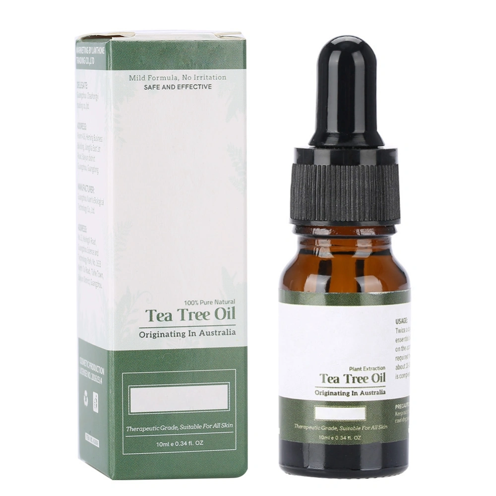 Tea Tree Essential Oil Moisturizing Massage Balance Water Oil Shrink Pore Repair Skin