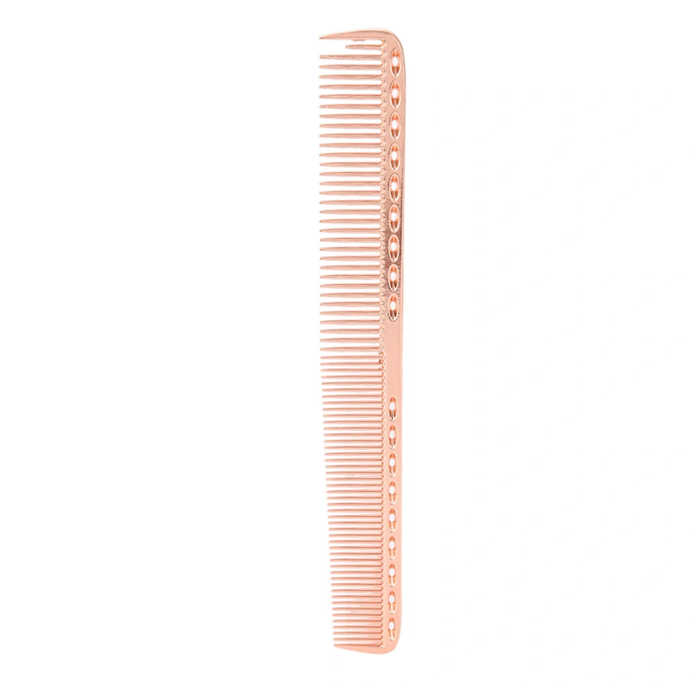 Professional Hair Comb Space Aluminum Stainless Steel Anti static Comb Beauty Tools Bronze