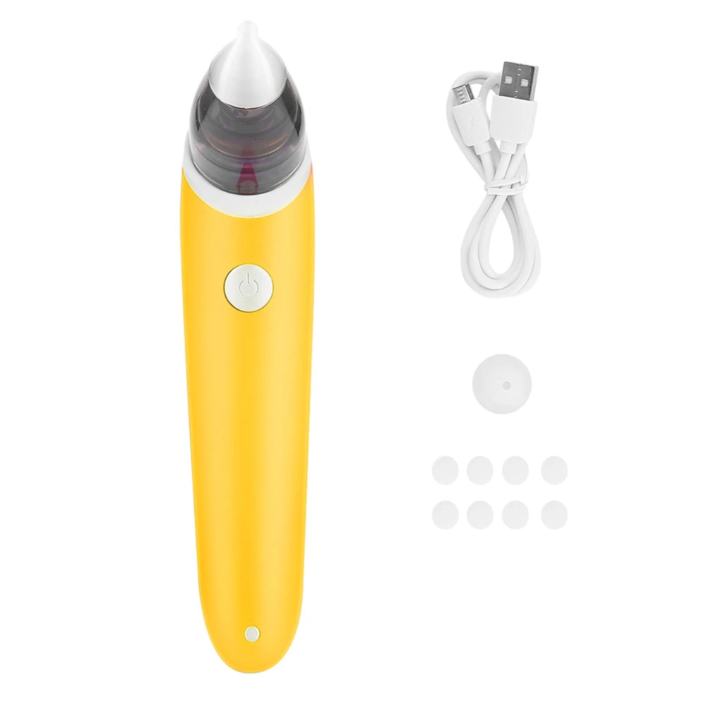 Electric Baby Nasal Aspirator Nose Cleaner Snot Cleaning Nasal Suction Machine (Yellow)