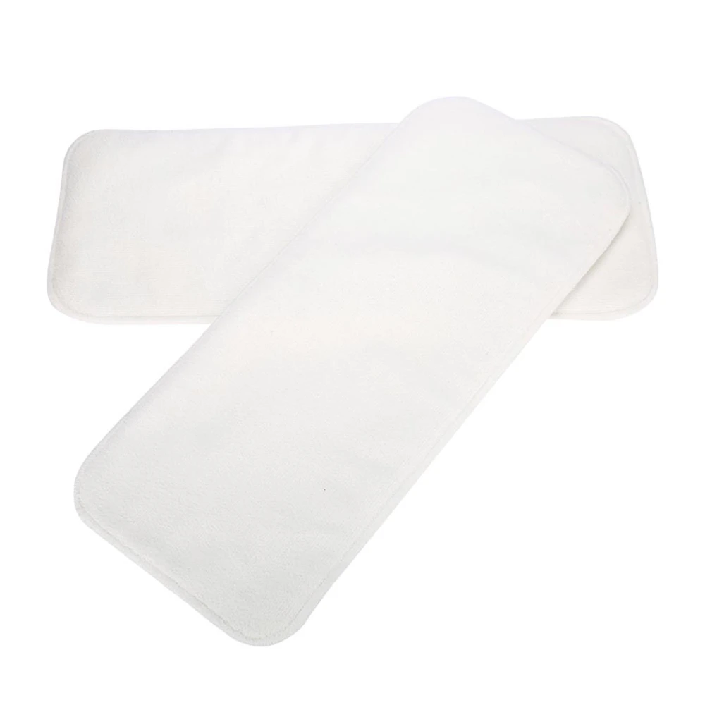 2Pcs Diaper Insert Pad Washable Reusable Soft Nappy Liner