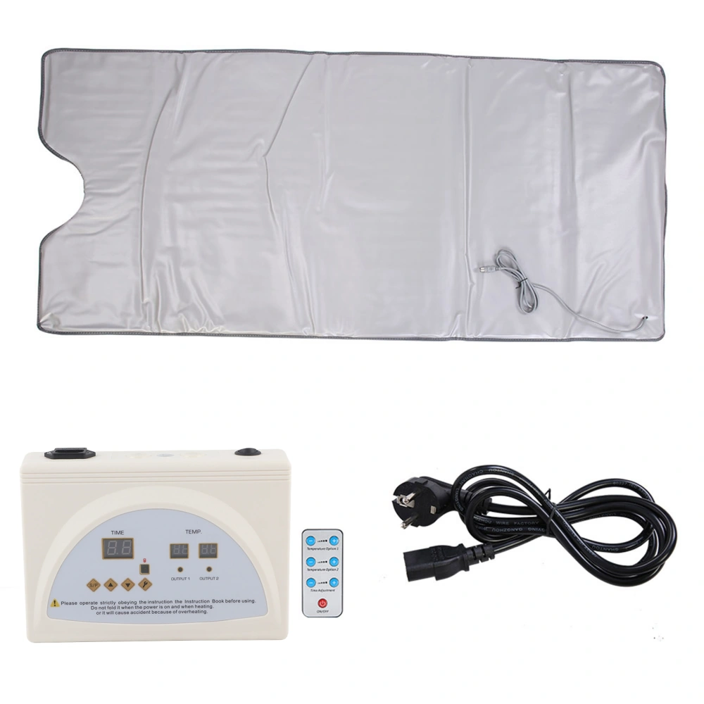 220V Far Infrared Sauna Heating Blanket Body Shape Slimming Fitness Machine EU Plug