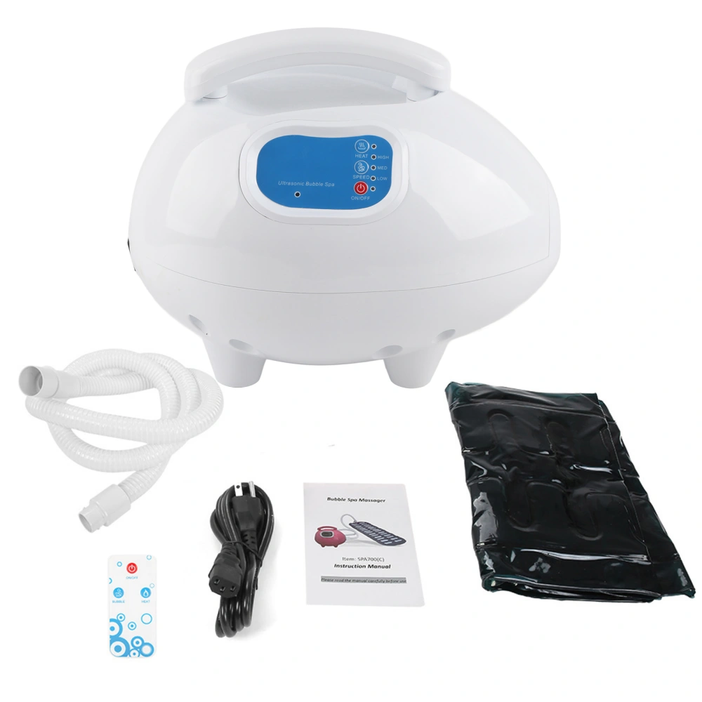 Waterproof Air Bubble Bath Tub Ozone Sterilization Body Spa Massage Mat with Air Hose US 110V