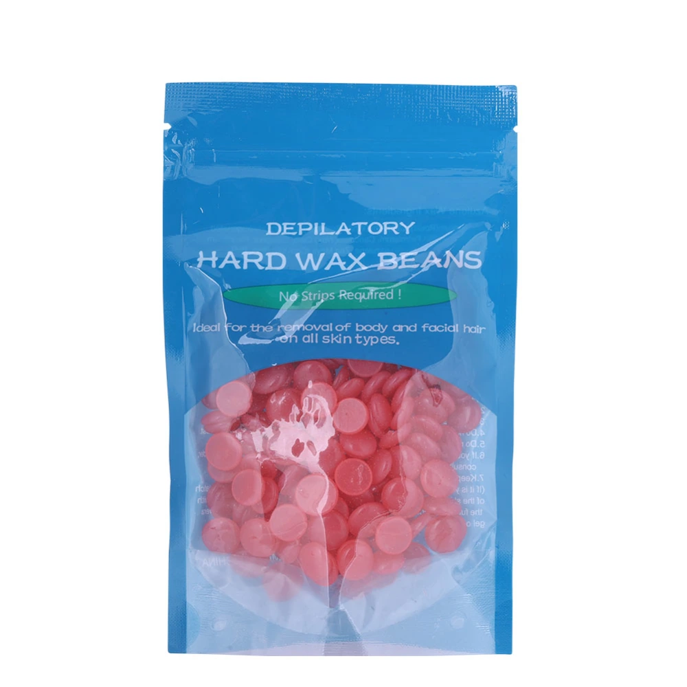 Hard Wax Beans Hot Film Depilatory Wax Bead Body Legs Hair Removal Wax 50g Strawberry