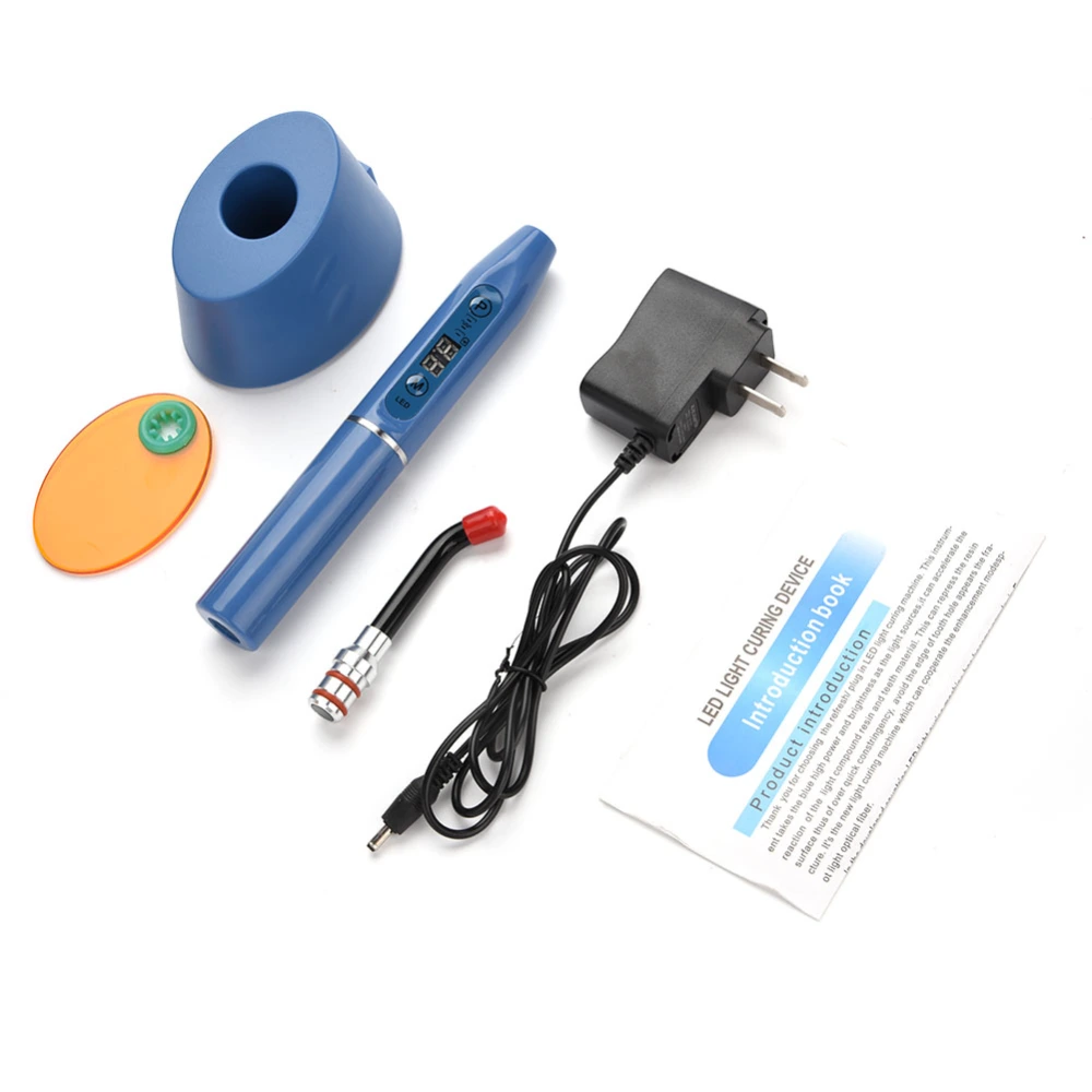 5W Big Power Cordless LED Curing Light Lamp Dental Equipment (Blue)