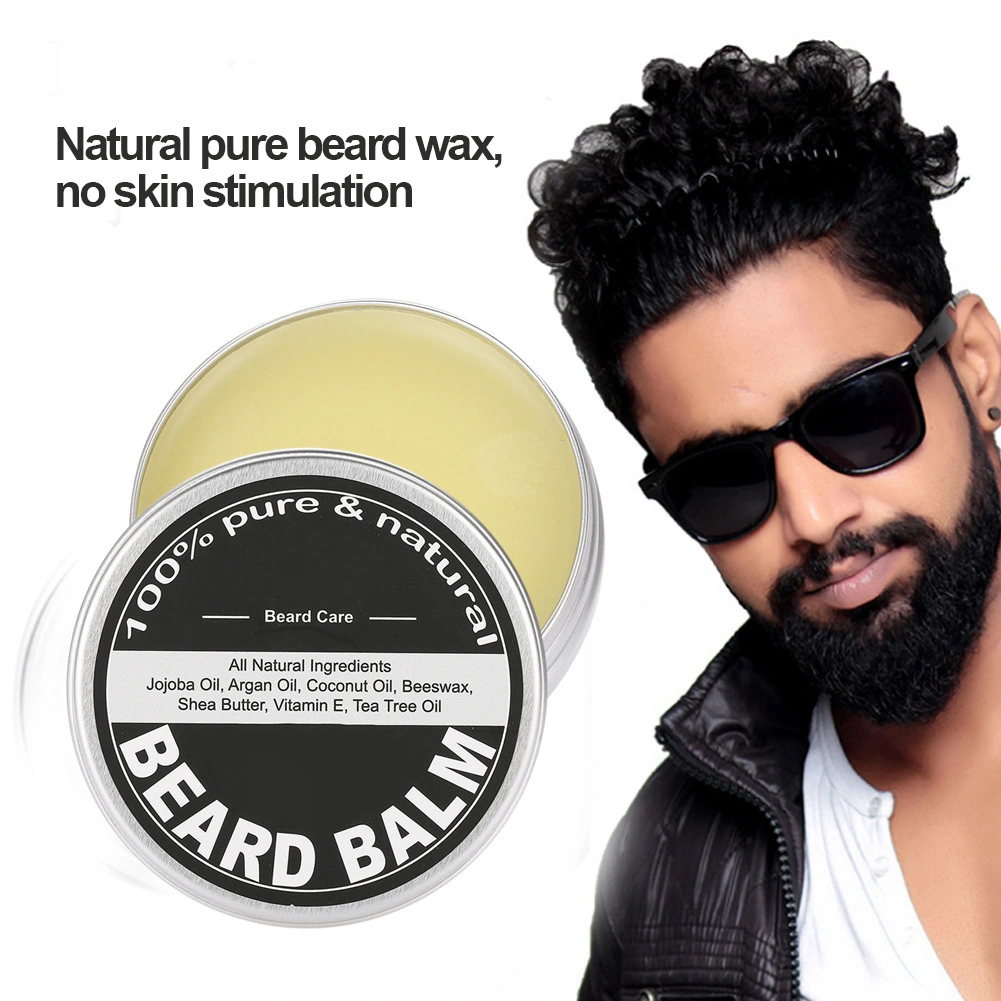 Mens Beard Grooming Balm Mustache Moisturizing Wax Shaving Care 60g