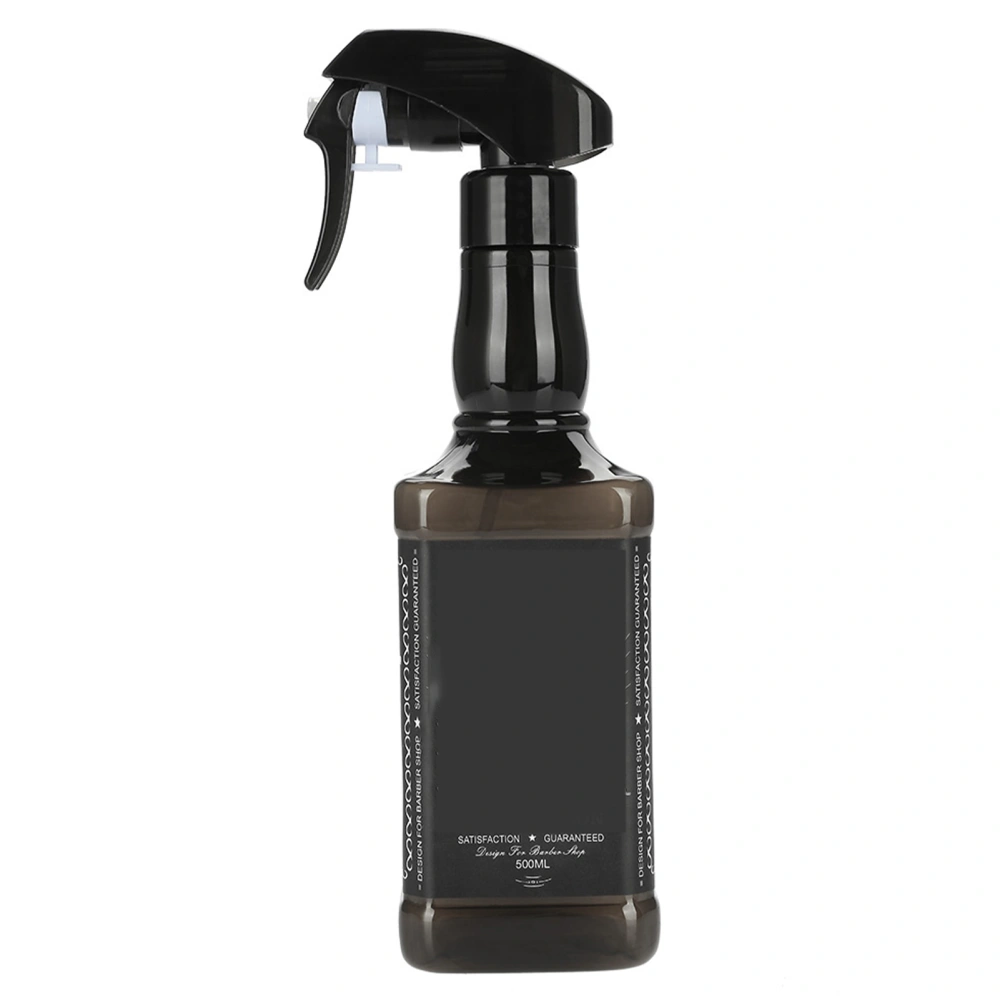 500ml Plastic Hairdressing Spray Bottle Salon Barber Hair Tools Water Sprayer (Black)