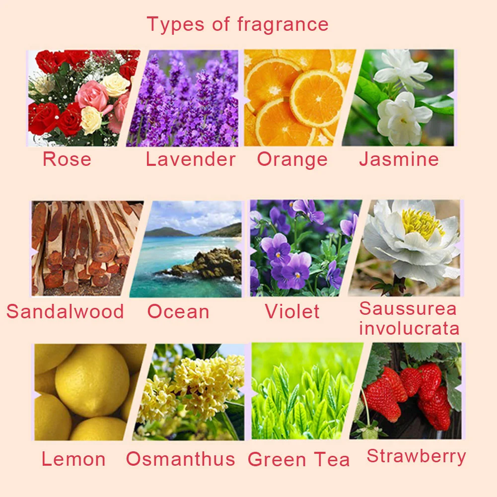12 Bottles 3ml Natural Fragrant Plant Water soluble Fatigue Relieve Essential Oil