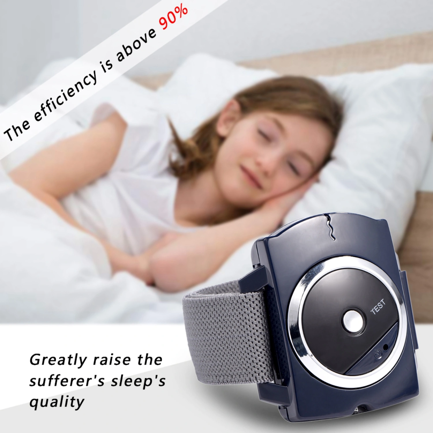 Infrared Intelligent Anti Snoring Device Wristband Watch Anti Snoring Bio Feedback