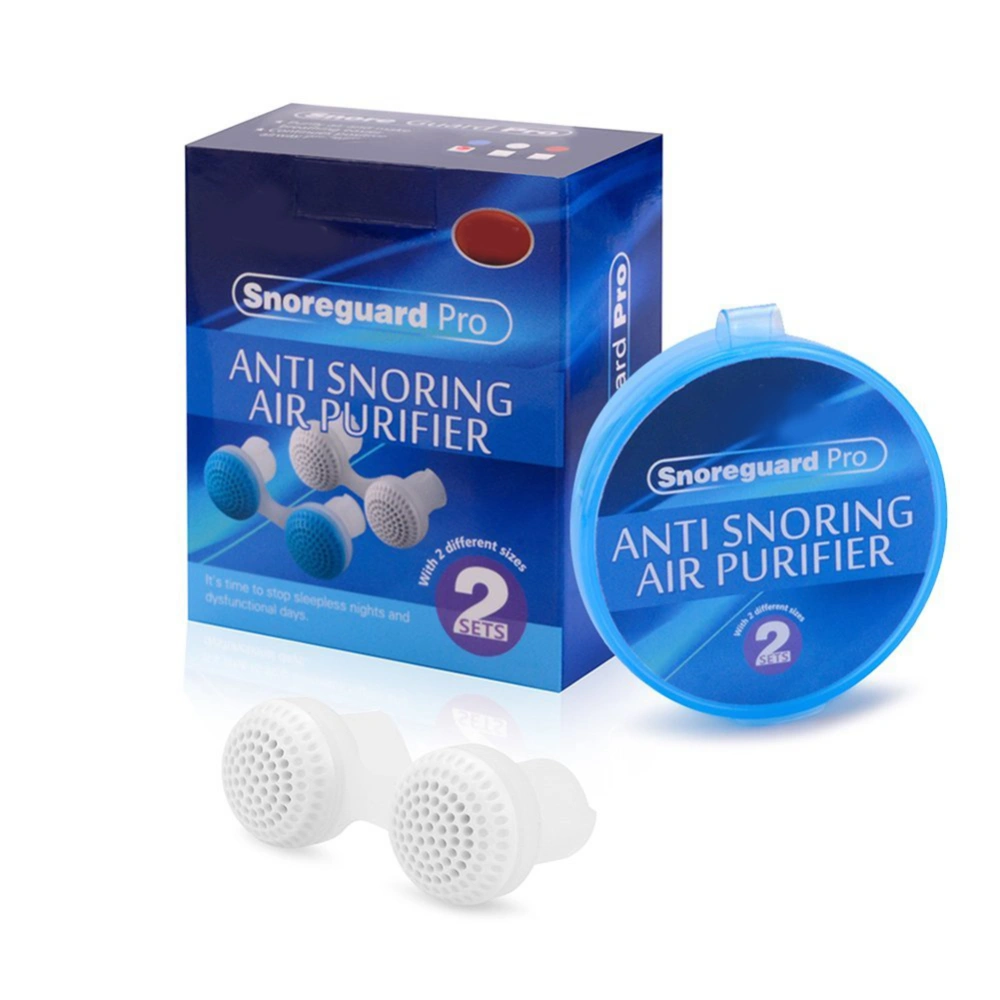 Anti Snoring Air Purifier Nose Breathing Apparatus Mini Nose Buds Anti Snoring Device White