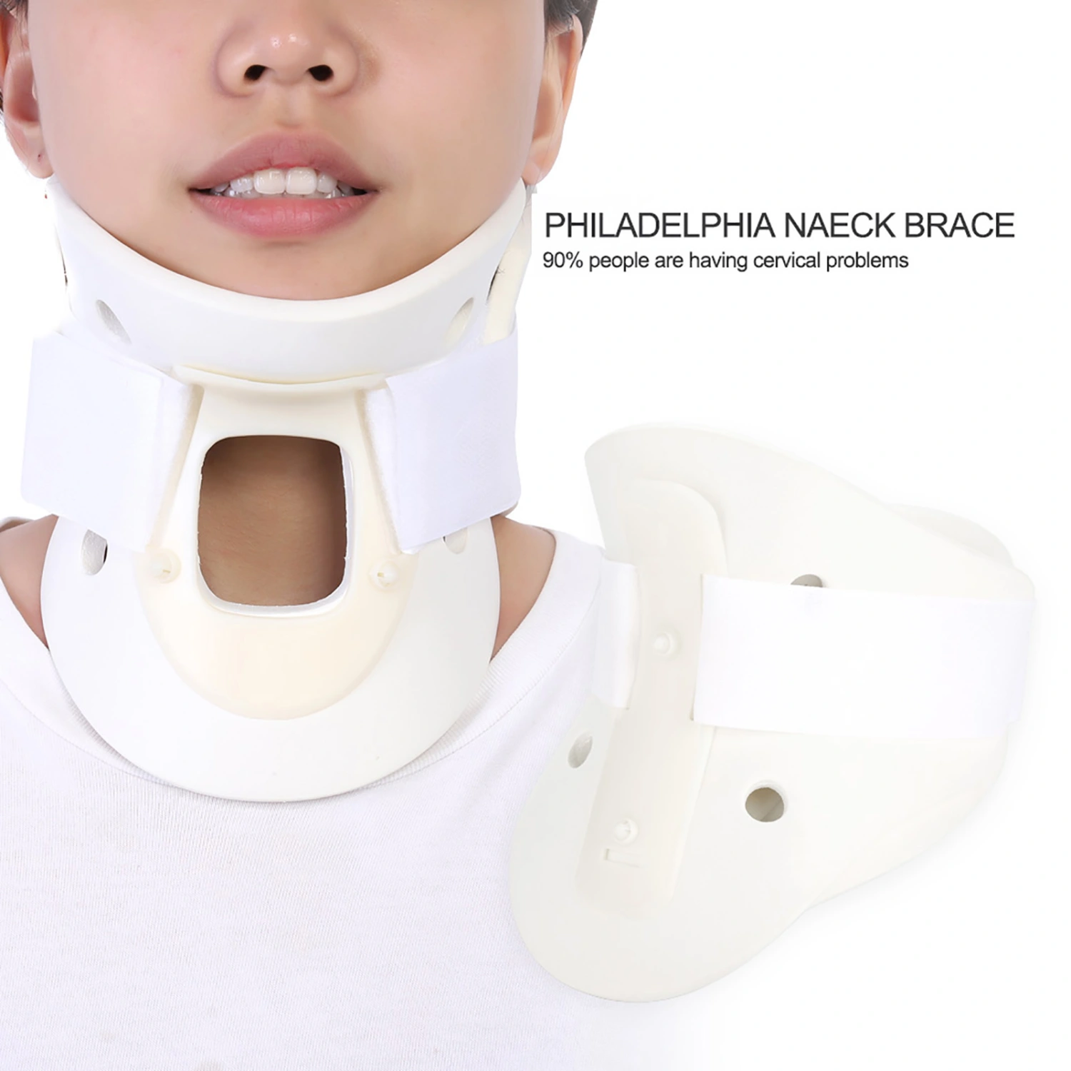 Breathable Neck Brace Cervical Collar Neck Support Pain Relief Neck Orthosis Braces M