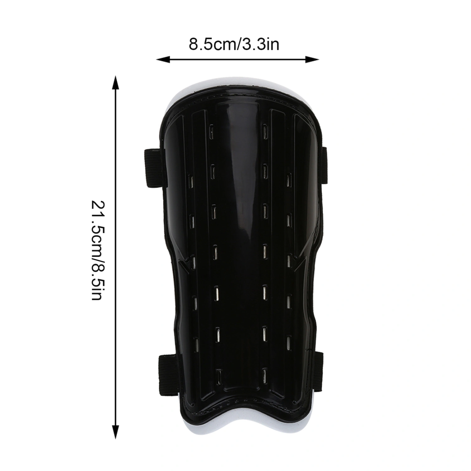 1Pair Soccer Football Breathable Leg Shin Protective Guards Pad Board for Adults (Black)