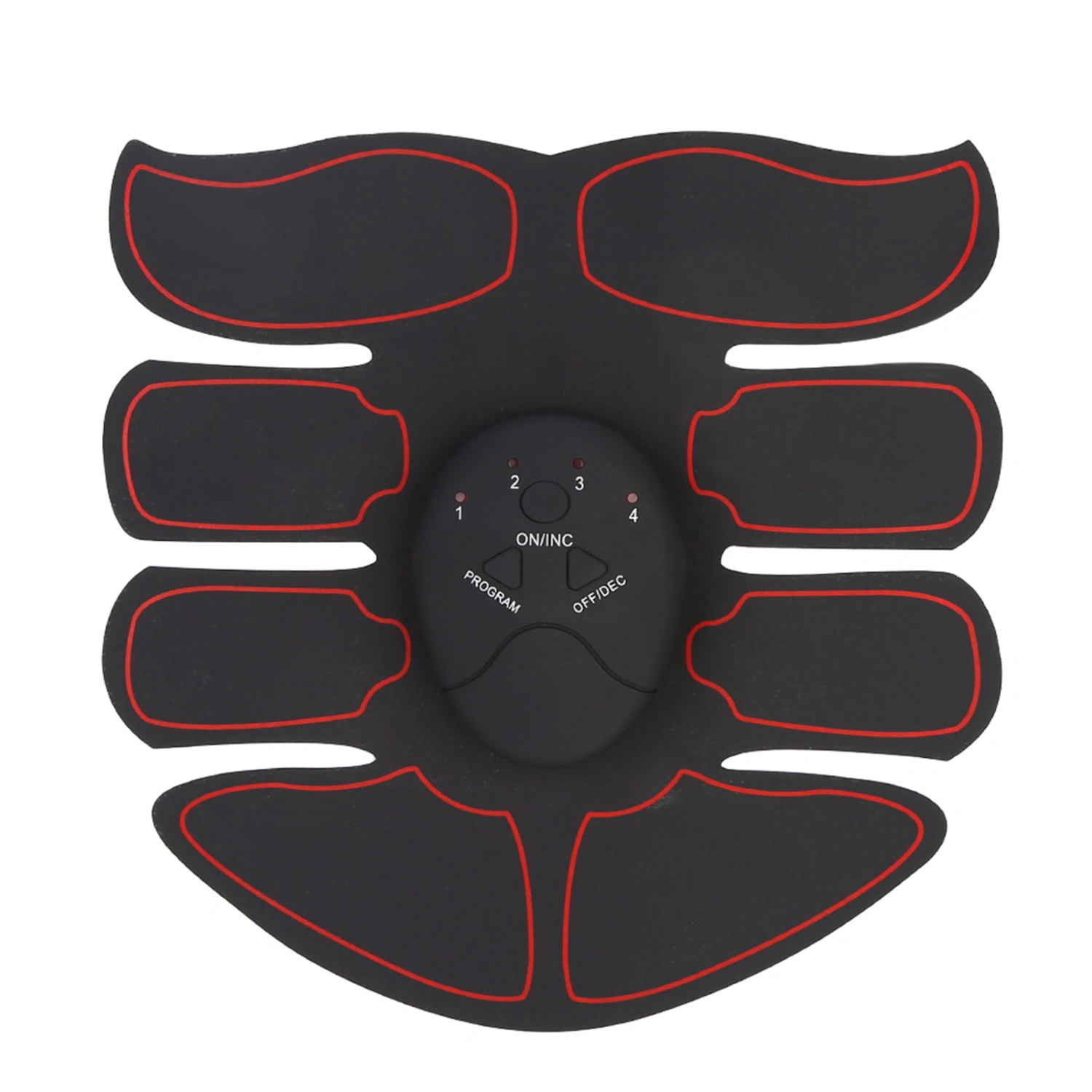 EMS Intelligent Training Patch (1 Abdomen 1 Main) (Black Red)