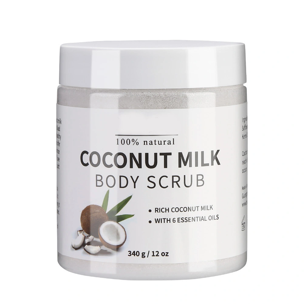 MELAO Pure Body Naturals Coconut Milk Exfoliating Body Scrub Bath Salt