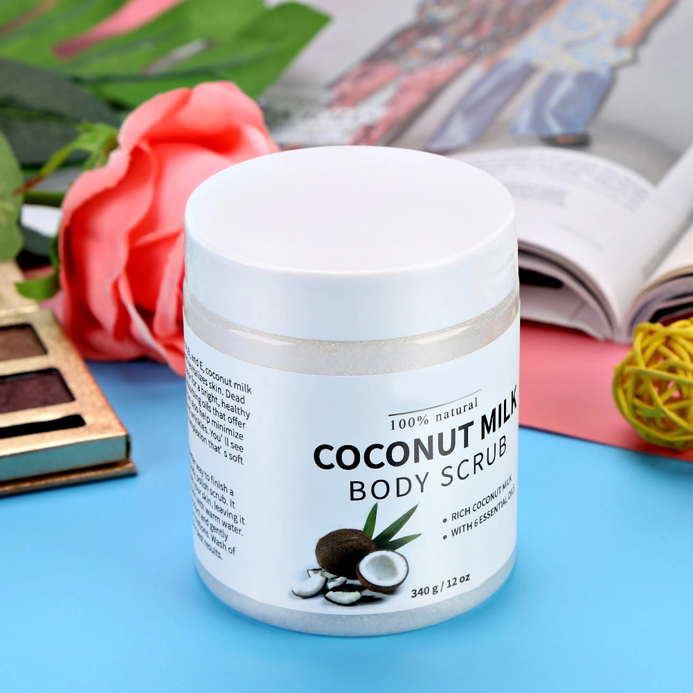 MELAO Pure Body Naturals Coconut Milk Exfoliating Body Scrub Bath Salt