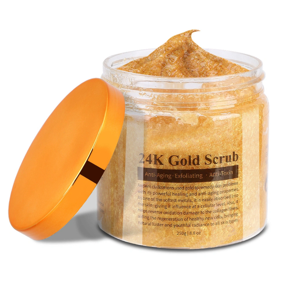 MELAO Pure 24K Gold Anti Wrinkle Body Scrub Exfoliating Body Scrub Bath Salt