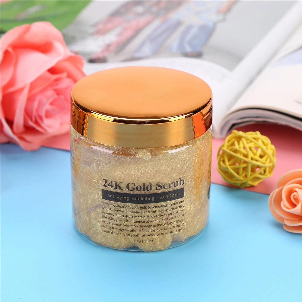 MELAO Pure 24K Gold Anti Wrinkle Body Scrub Exfoliating Body Scrub Bath Salt