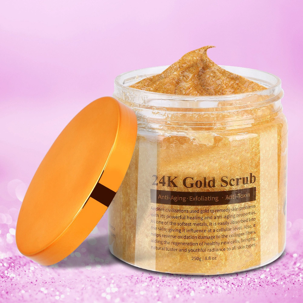 MELAO Pure 24K Gold Anti Wrinkle Body Scrub Exfoliating Body Scrub Bath Salt