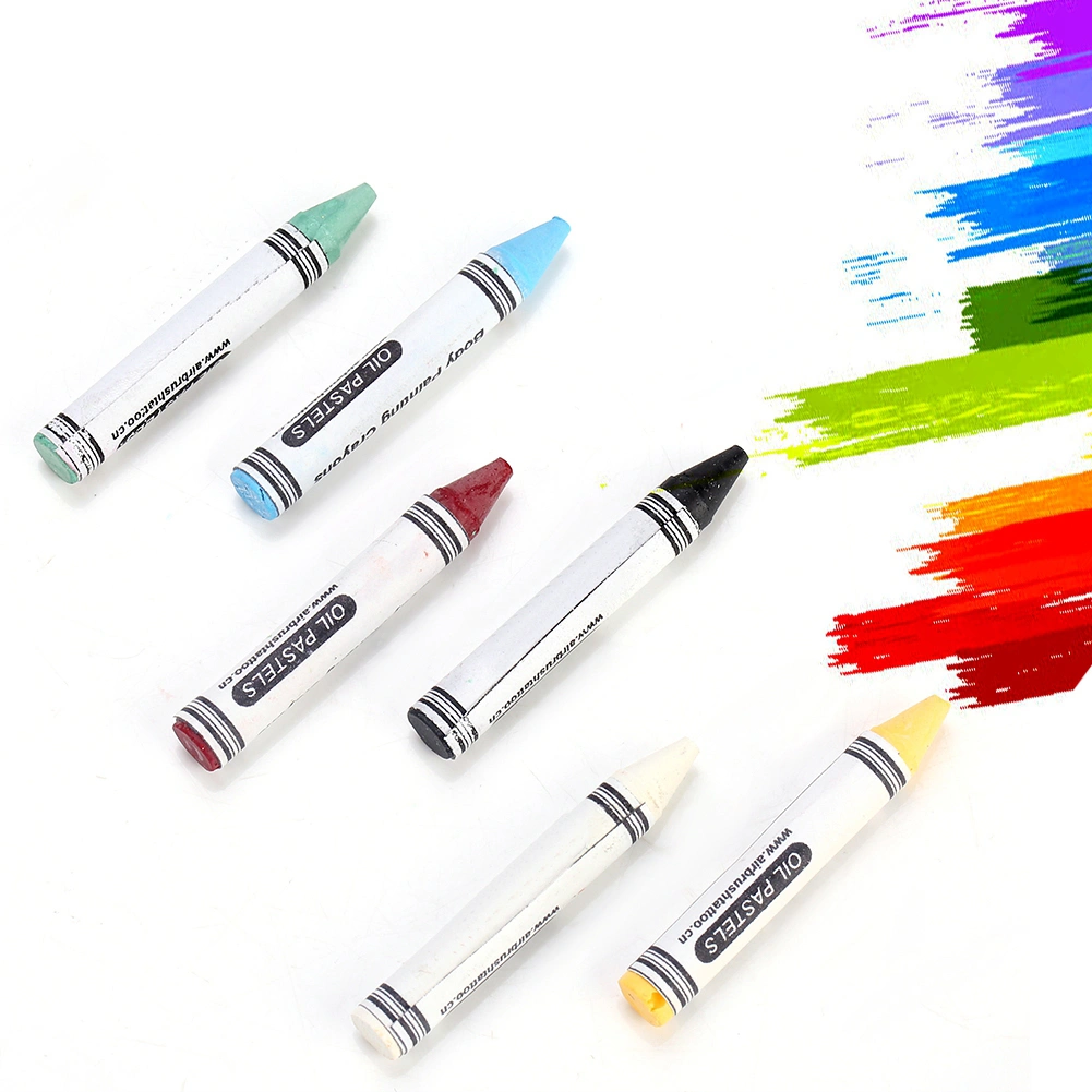6 Colors Neon Body Paint Crayons Pigment Children Kids Face Painting Glow Fluorescent Football