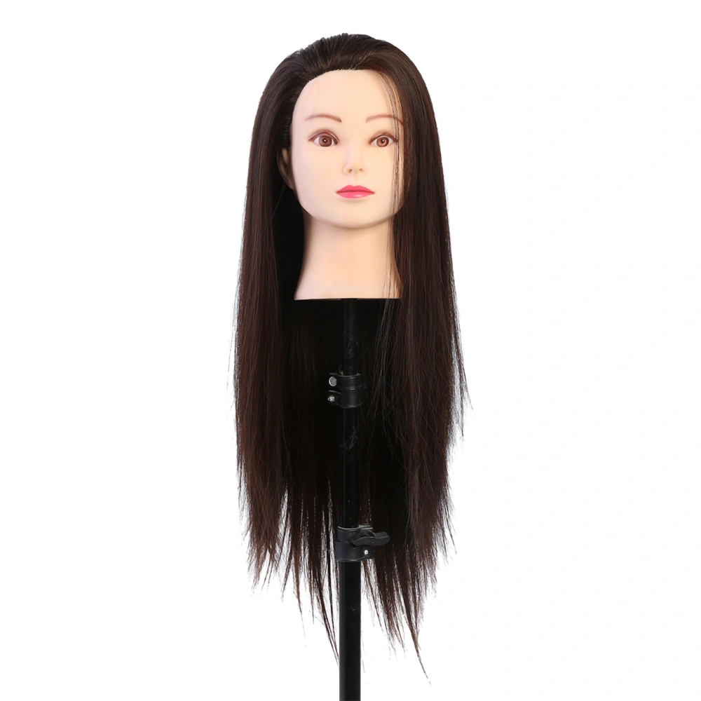 Makeup Mannequin Head Hairdresser Training Head Cosmetology Doll Head Blond Dark Brown