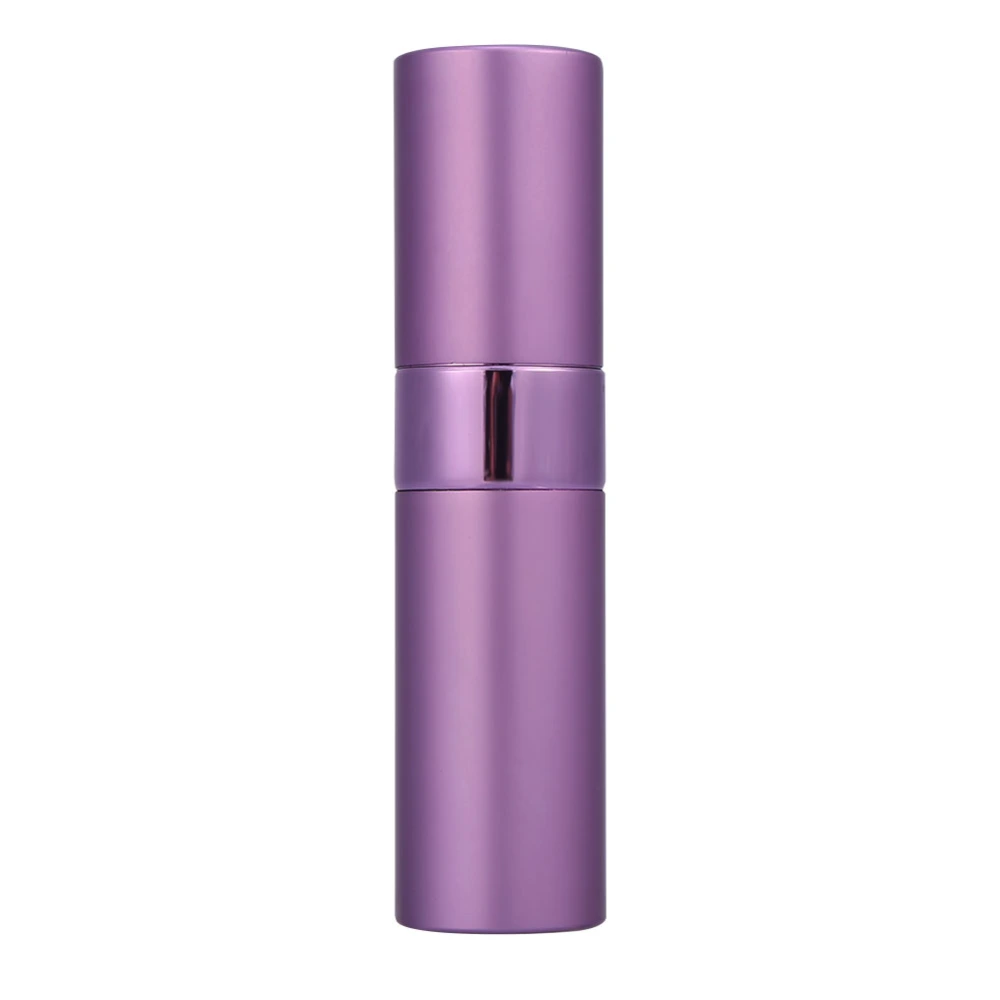 8ml Portable Mini Aluminium Glass Perfume Bottle Perfume Atomizer Travel Cosmetic Tool Purple