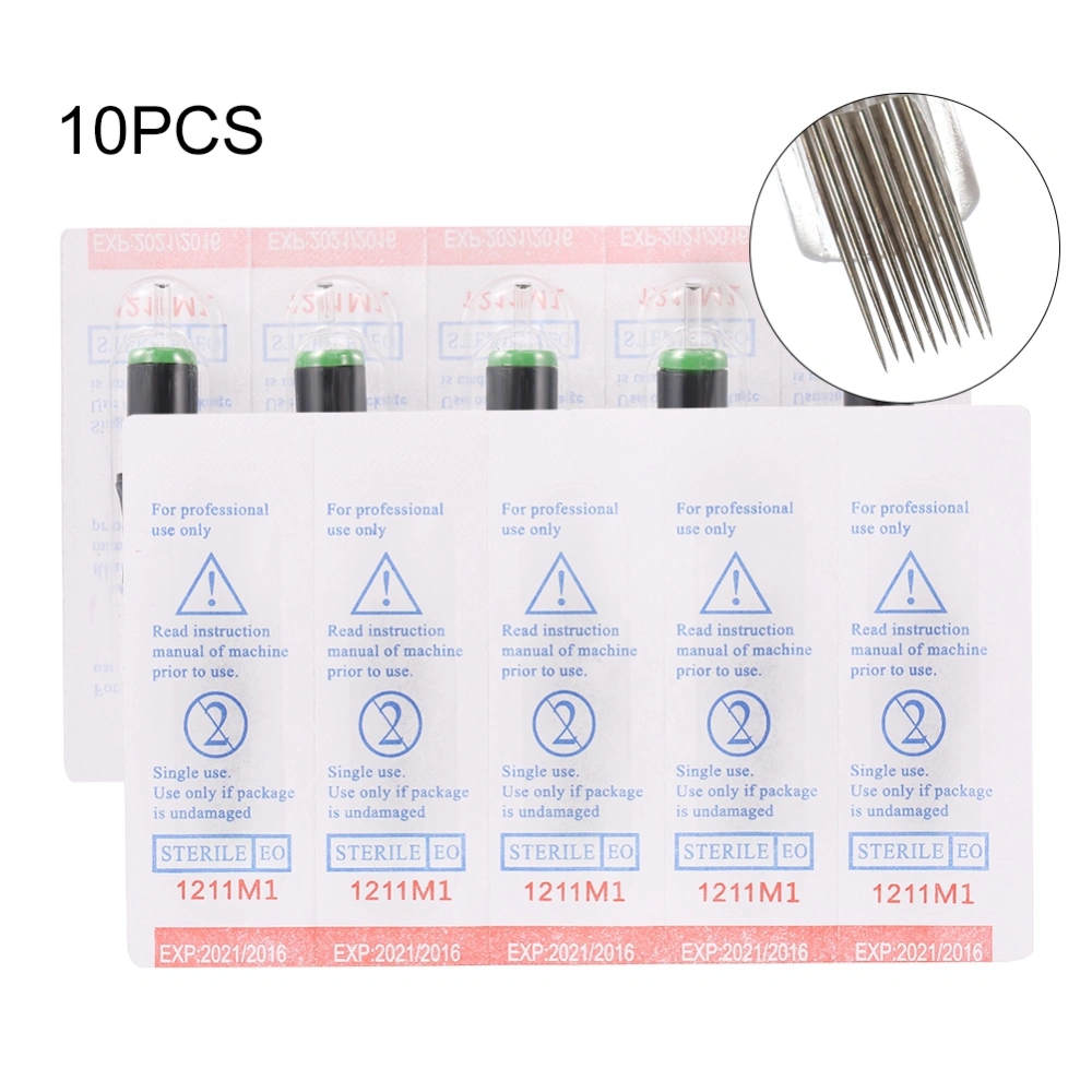 10pcs Disposable Semi Permanent Tattoo Cartridge Needles RL/RM/M1/RS for Makeup Machine 11M1