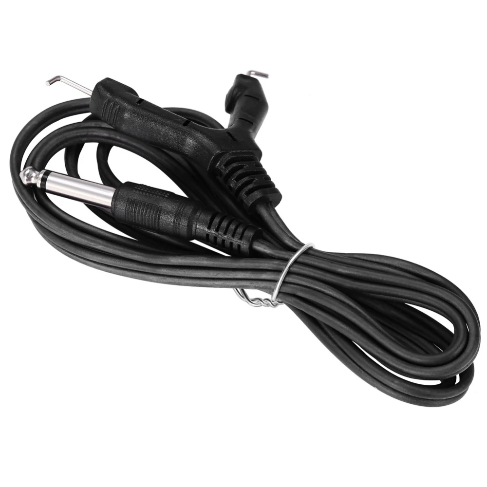 1.8m Heavy Duty Silicone Soft Tattoo Clip Cord for Tattoo Machines Power Supply Line Black