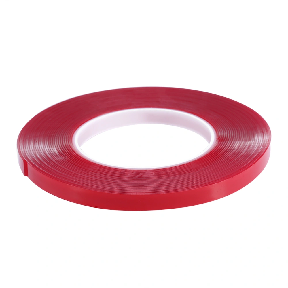 10m Nail Art Adhesive Double sided Tape Red Film Clear Tape for Nail Display Lens Manicure Tool