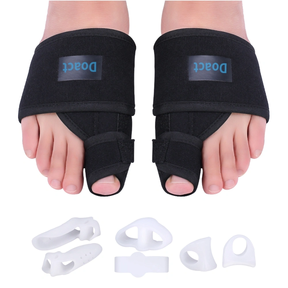 1Pair Bunion Toe Straightener Corrector 3Pair Silicone Gel Toe Separator(S)