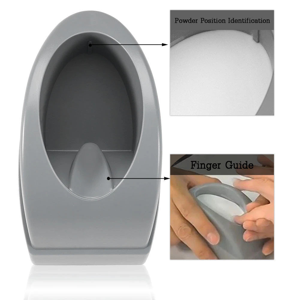 French Dip Nail Container Smile Line Maker French Nail Art Guide Manicure Tools Gray
