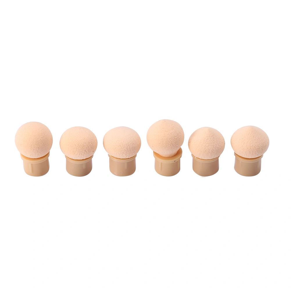 Double end UV Gel Nail Art Painting Gradient Shading Pen Brush 4 Extra Sponge Heads Transparent