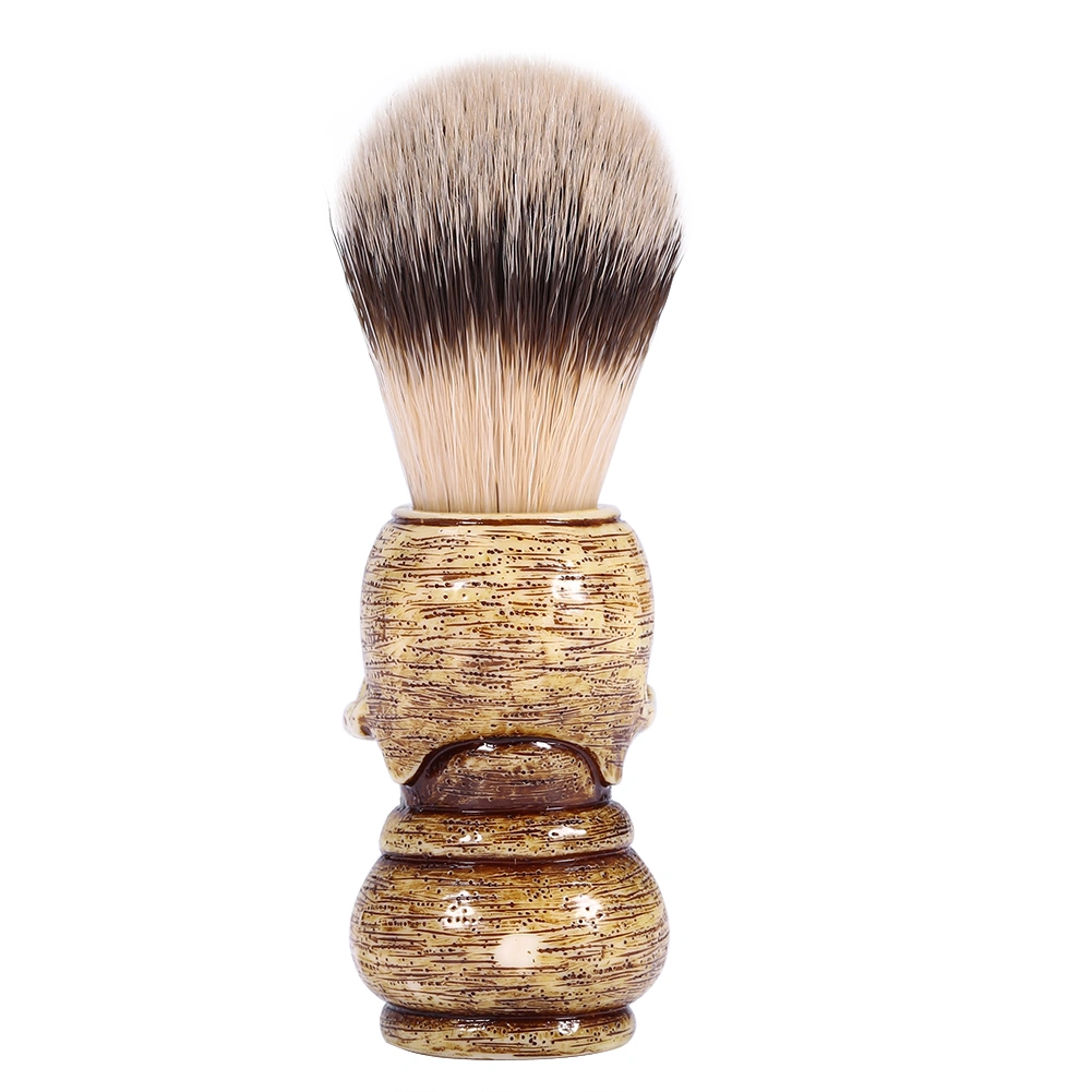 Mens Grooming Tool Makeup Skull Head Barber Salon Beard Shaving Brush