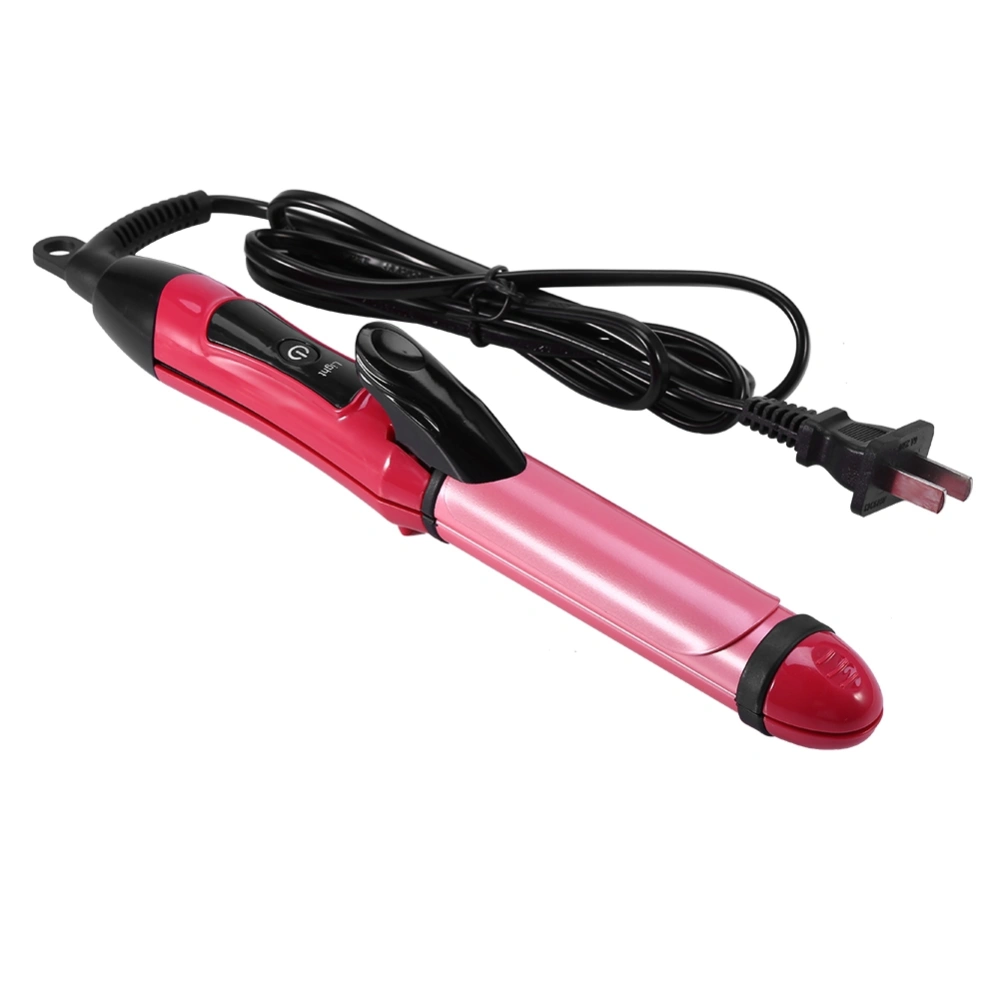 2 in 1 Ceramic Hair Straightener Curler Hair Curler Flat Iron Straight Hair Styling Tools Red