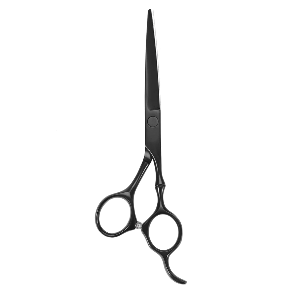 17.5cm Professional Salon Barber Hair Cutting Thinning Tool Hairdressing Scissors Black Flat