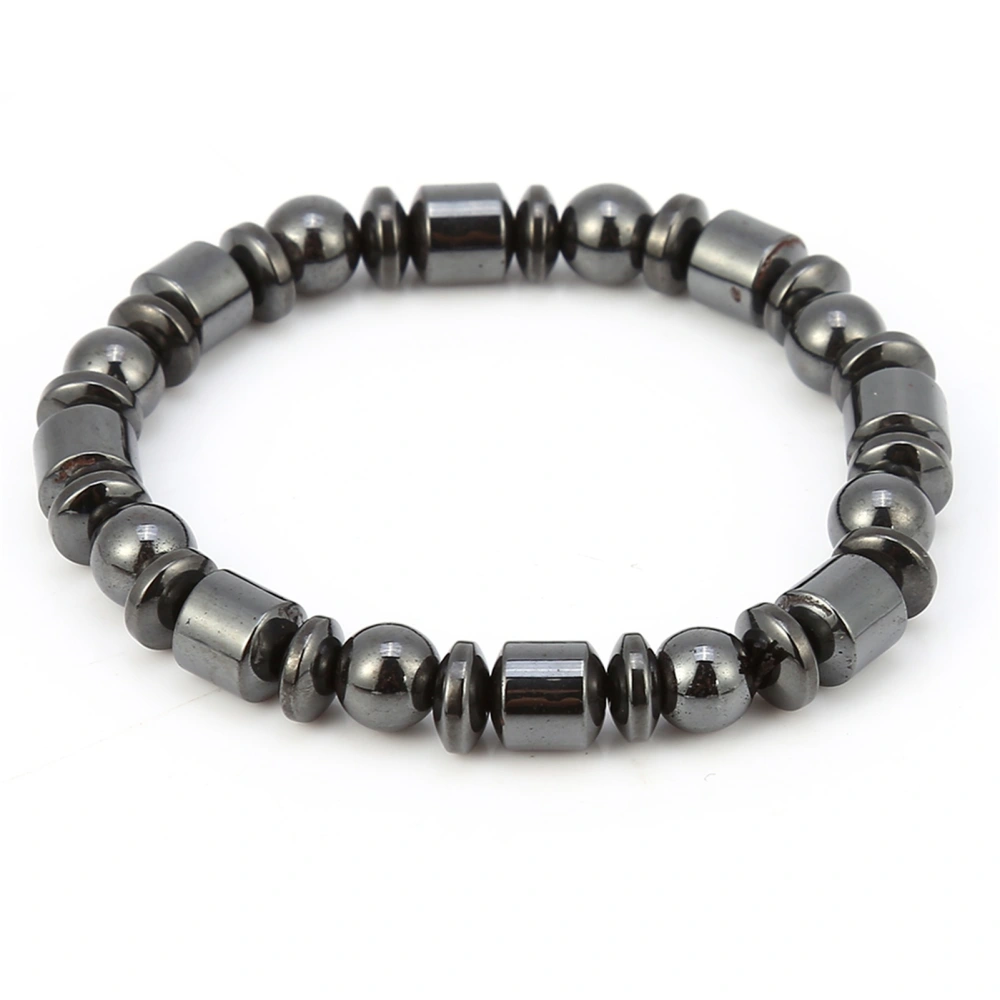 Unisex Stylish Weight Loss Black Stone Bracelet Health Care Magnetic Therapy Bracelet