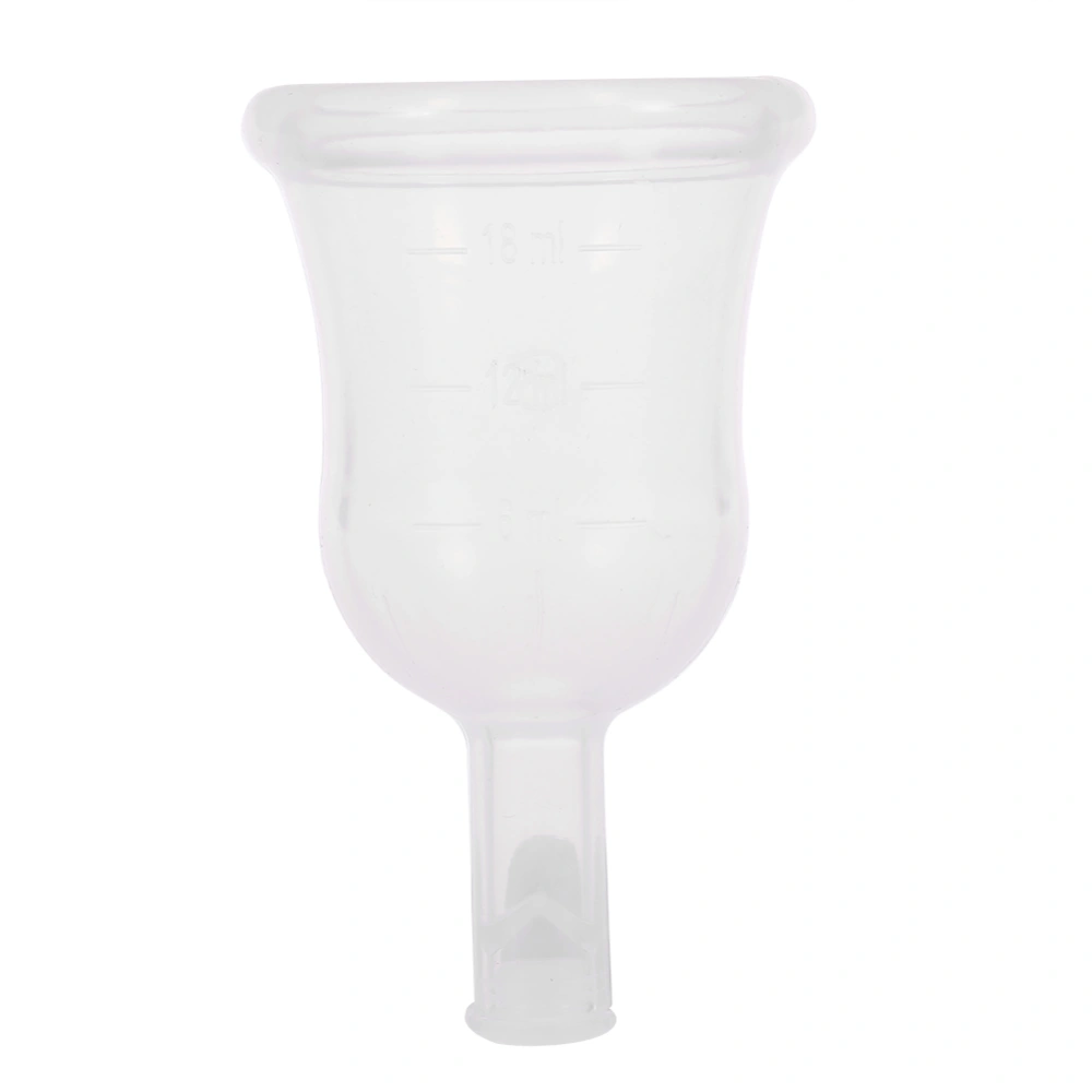 Reusable Menstrual Cup Food grade Silicone Period Leak free Hygiene Cup Transparent S