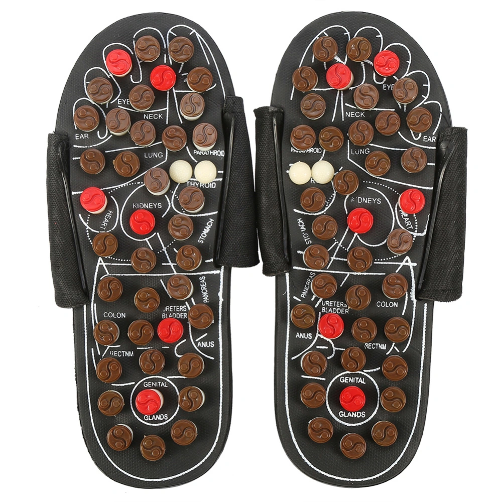 Magnet Therapy Health Care Foot Massage Slippers (44-45 Rotating Eight Diagrams Black)