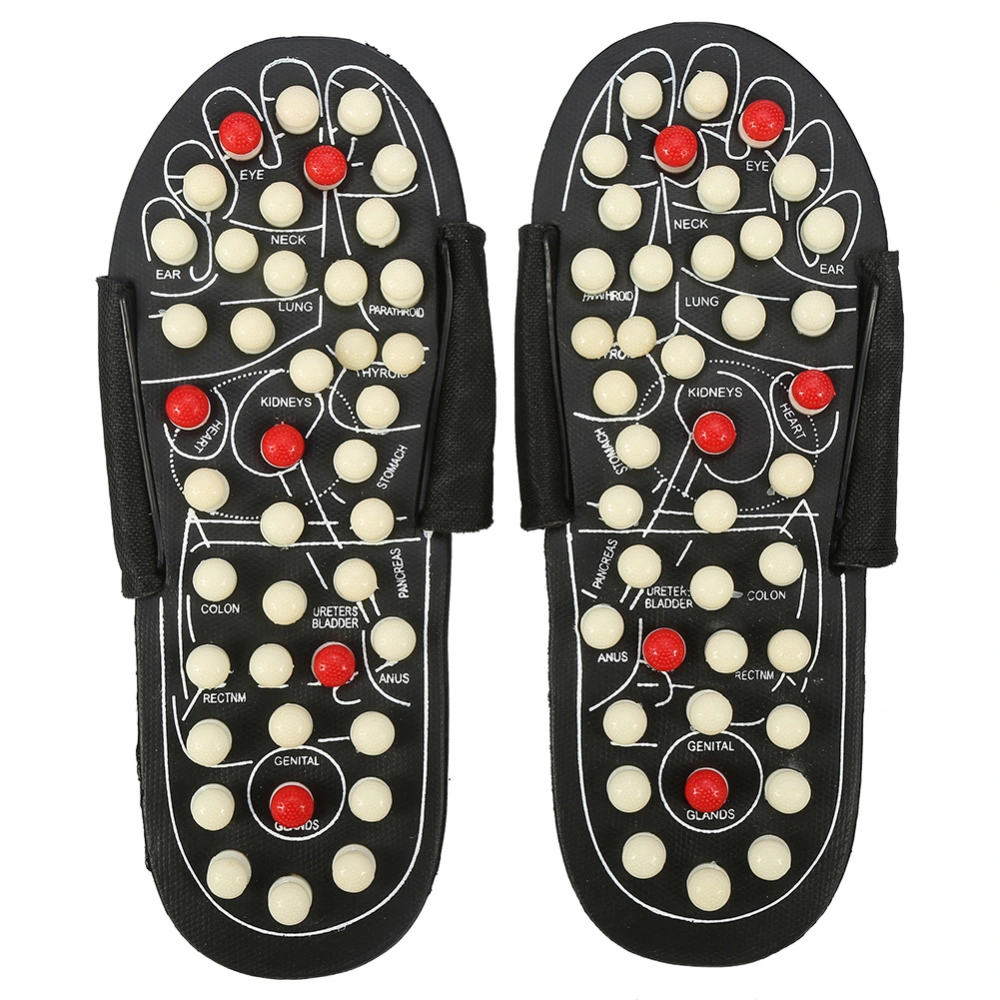 Magnet Therapy Foot Massager Shoes Health Care Massage Slippers (38-39 Rotating Dots)