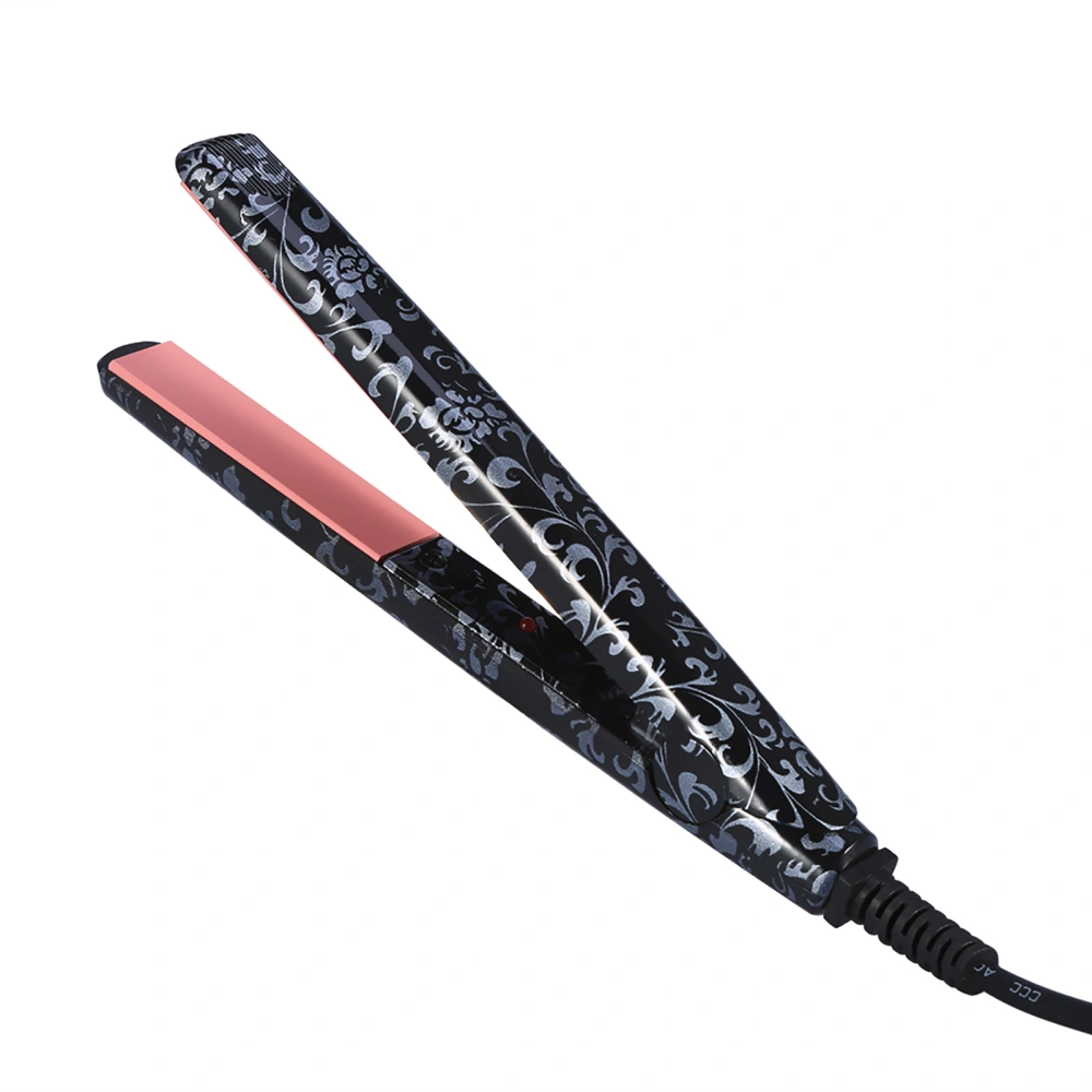 1PC Portable Electronic Hair Straightener Straightening Hairstyling Tool(Black, US Plug)