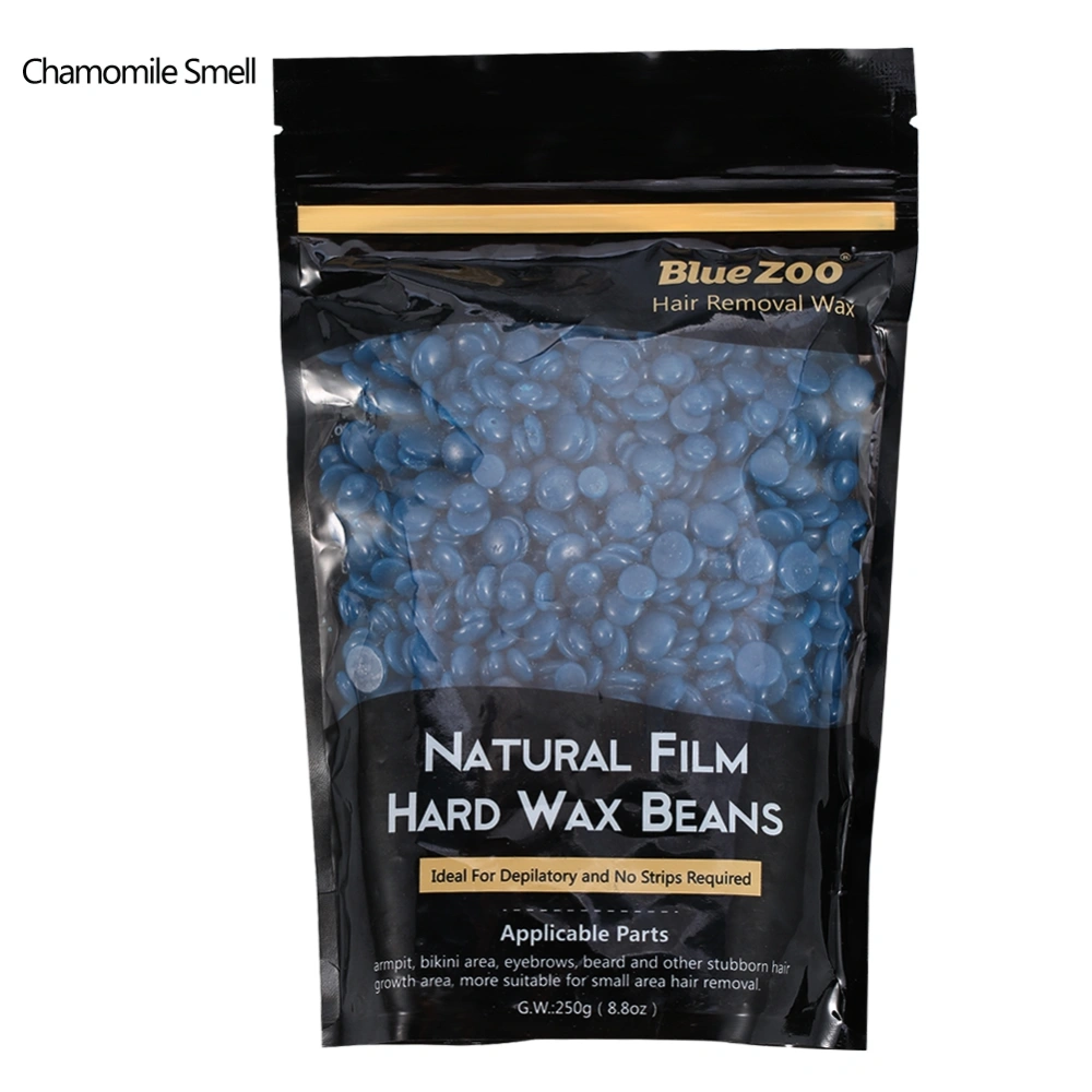 Blue Zoo 250g Natural Film Body Hair Removal Hard Wax Beans Depilatory Wax (Chamomile Smell)