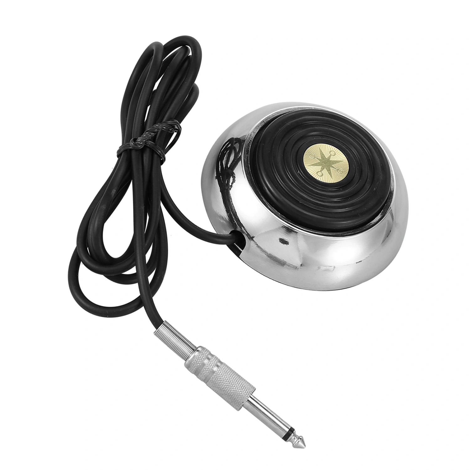 Stainless Steel Round Tattoo Foot Pedal Switch Tattoo Machine Power Supply Accessory