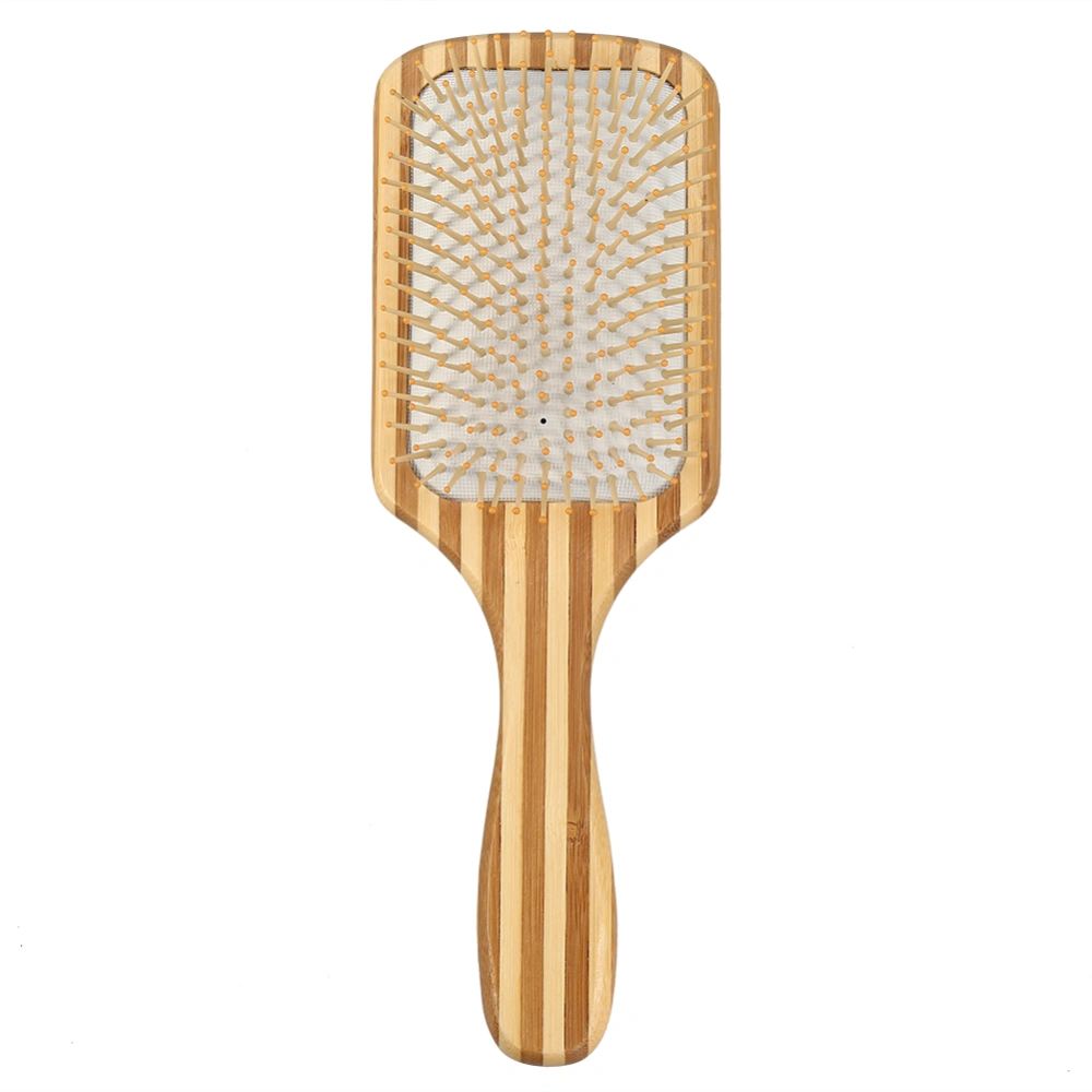 Bamboo Hair care Anti Static Paddle Handle Massage Hair Brush Cushion Comb (#4, 25.5*8.5cm)