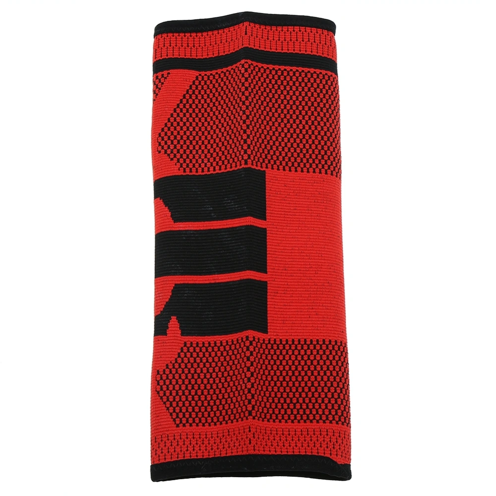 Sport Knee Sleeve Guard Wrap Support Pad Tone Up Basketball Outdoor Strap Brace Red L