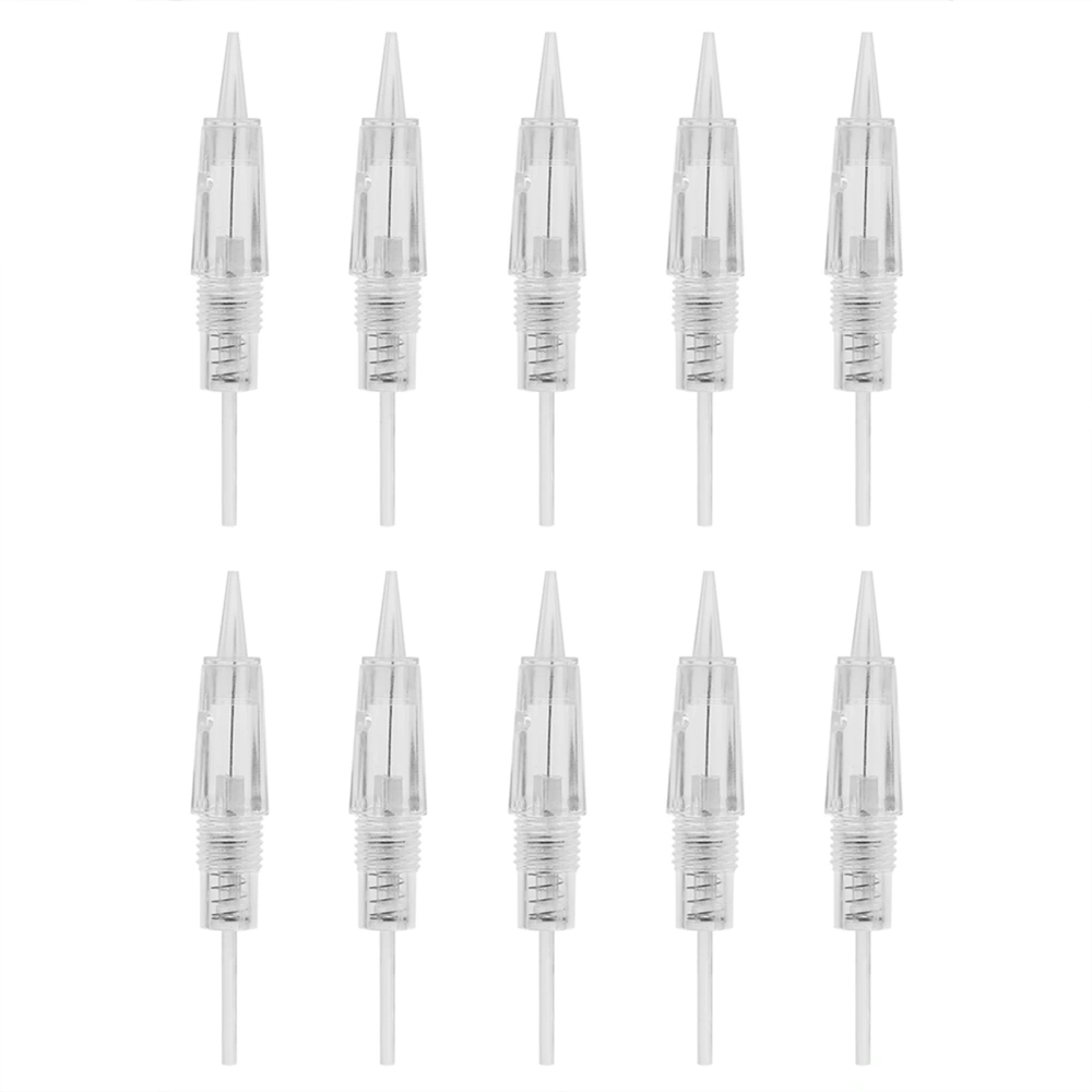 10pcs Set Eyebrow Lip Tattoo Cartridge Rotary Micro needle Disposable Sterile Needle R1 Blunt