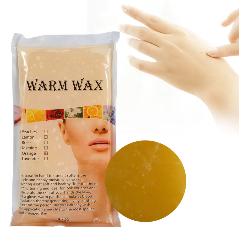 450g/Bag Feet Hand Care Whitening Moisturizing Hydrating Warm Wax(Orange)