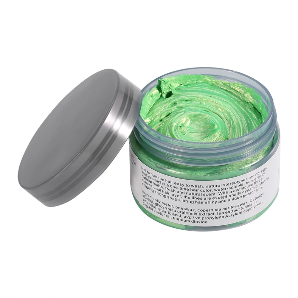 Women Men Disposable Hairstyle Styling Modeling Hair Coloring Wax(Green)