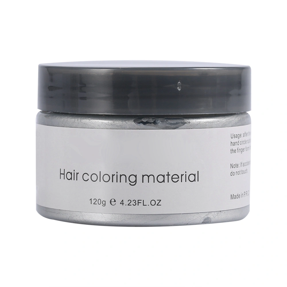 Women Men Disposable Hairstyle Styling Modeling Hair Coloring Wax(Gray)