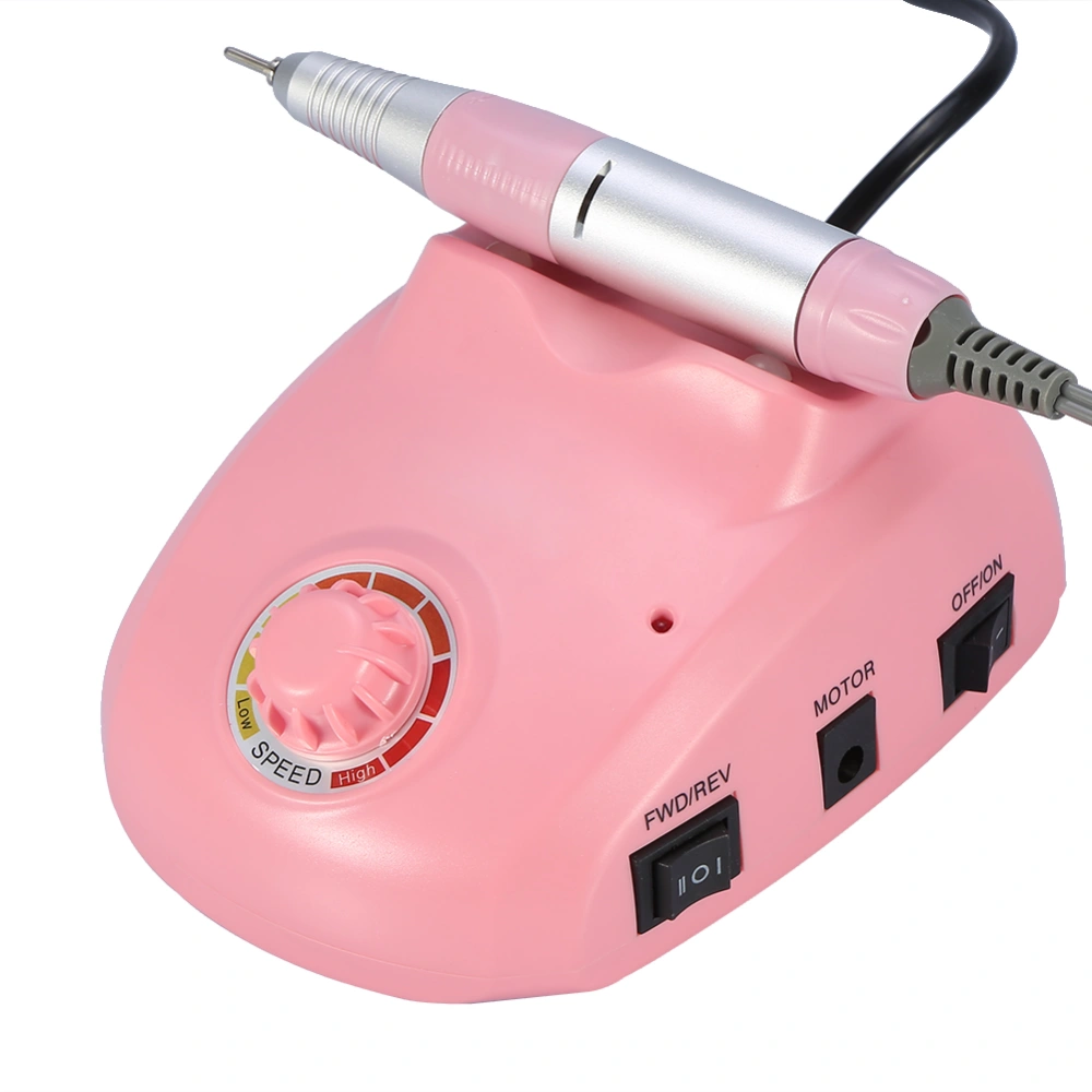 Profession 30000 RPM Manicure Pedicure Electric Polish Drill Nail Art Pen Machine Pink EU Plug