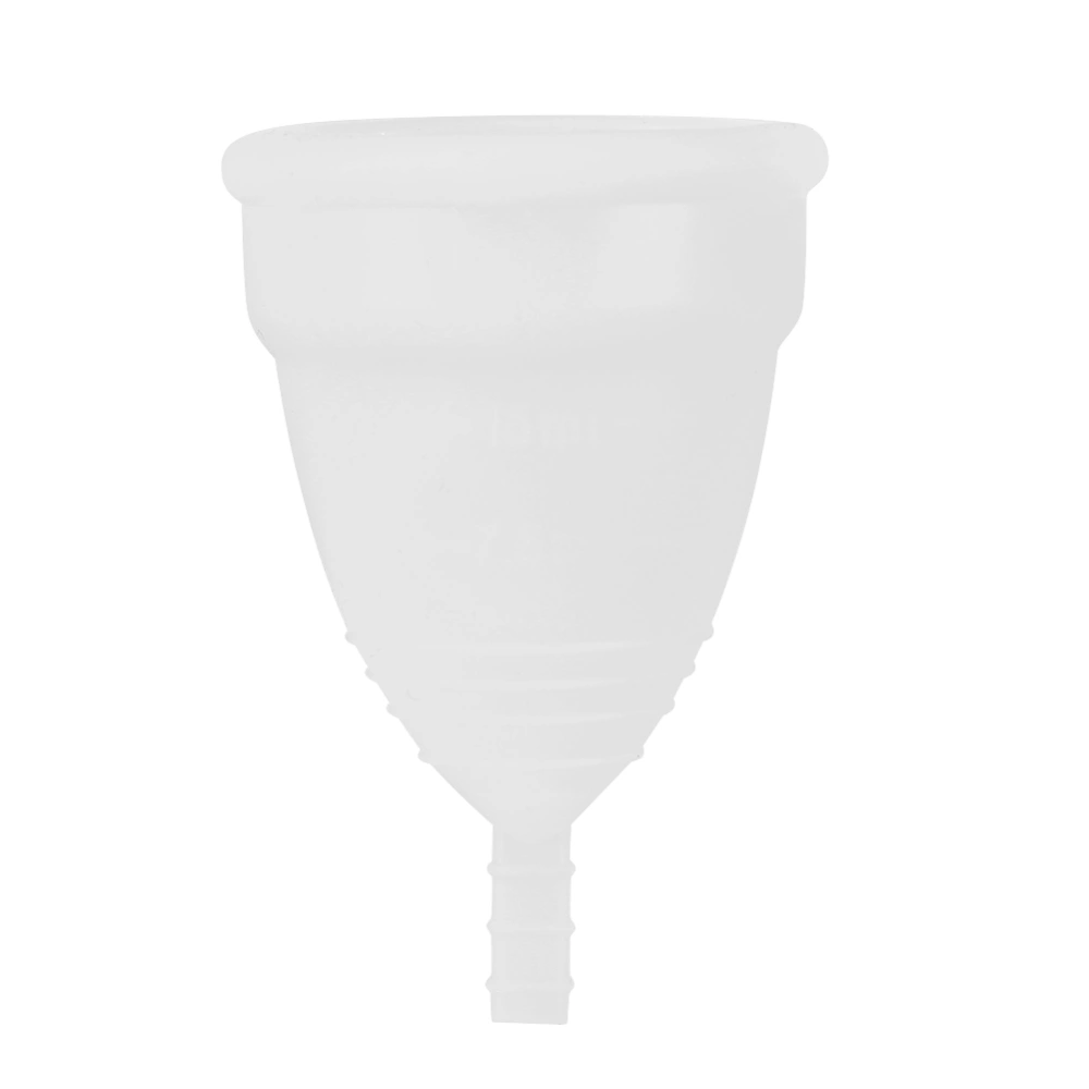 Reusable Silicone Female Leakproof Menstrual Cup Menstruation Health Care Tool(White L)